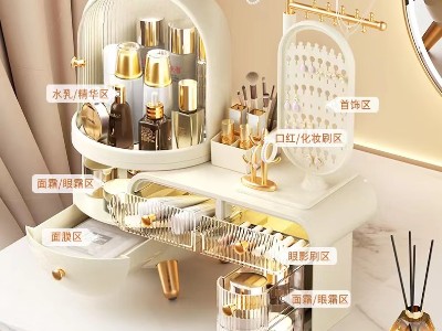 梳妆台化妆品收纳盒